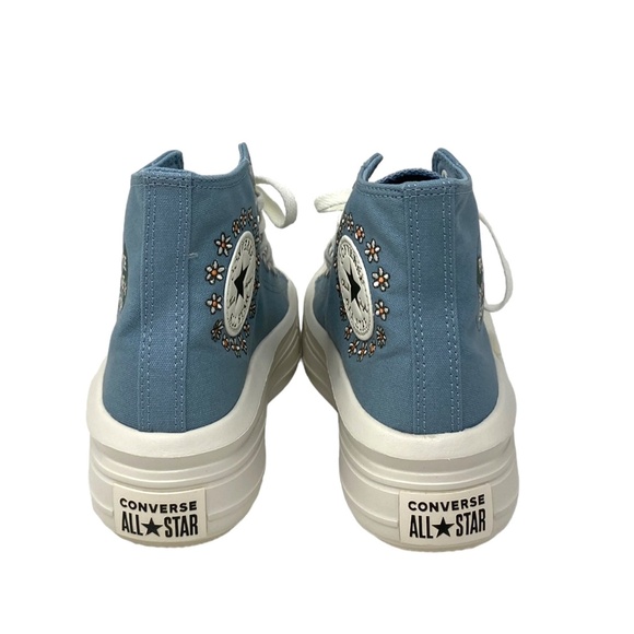 Converse Ctas Move Platform Shoes Skate Sneakers Women Size Blue Canvas A08194C - Picture 7 of 10